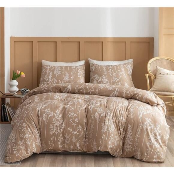 NEW Floral Botanical Duvet Cover Set